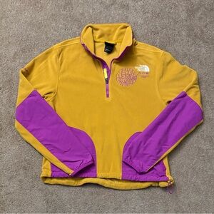 The North Face Fleece 1/4 Zip Pullover Womens Small Polartec Trailwear Hiking